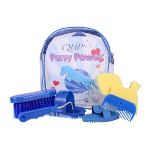 QHP Pony Power Pflegeset im Rucksack